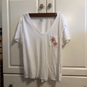 handmade patchwork gingham star tee